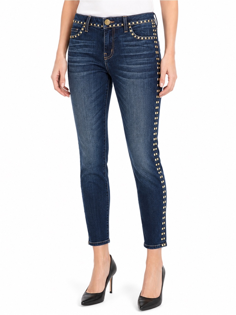 Current/Elliott studded skinny jeans, size 28